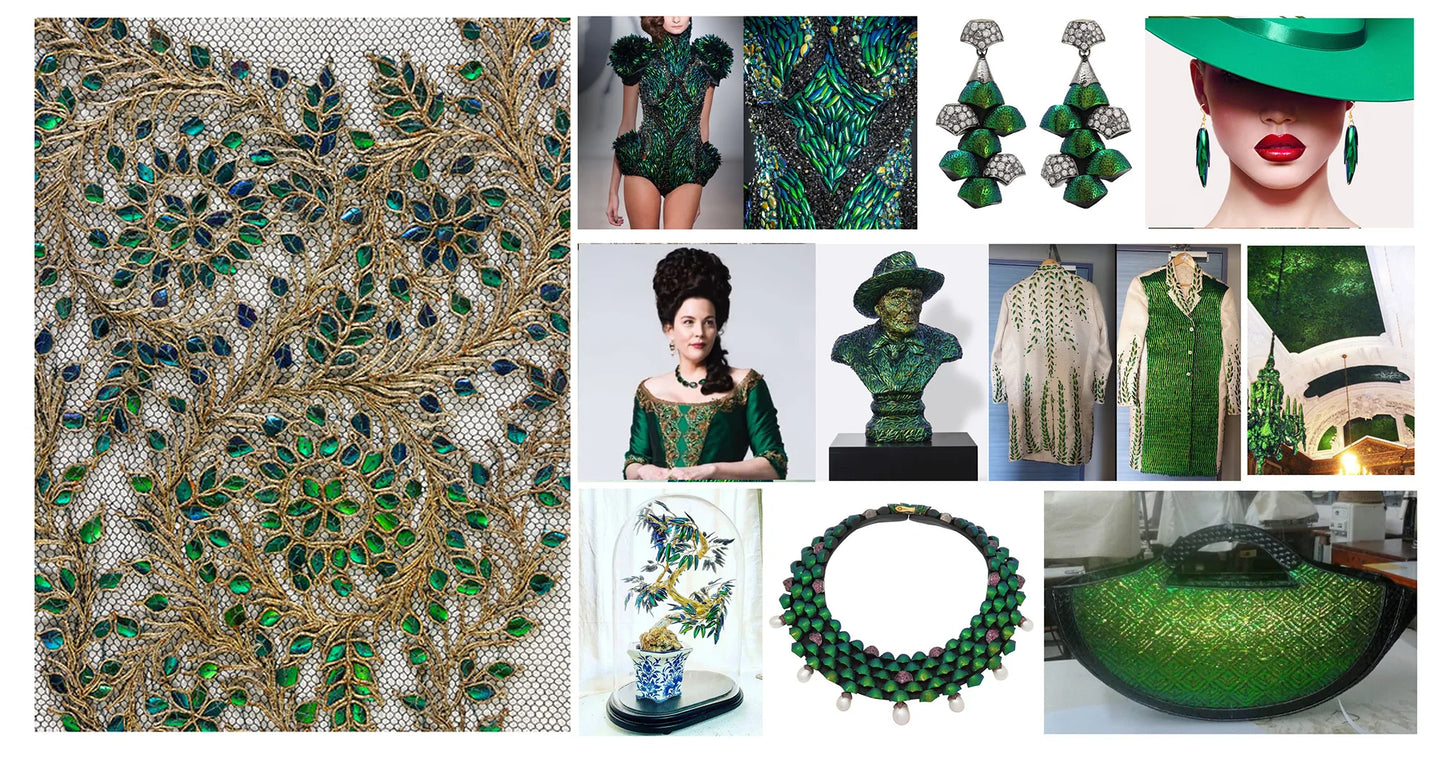 Jewel Beetle Wings UNDRILLED NO-HOLE Taxidermy Beads (100 Wings)