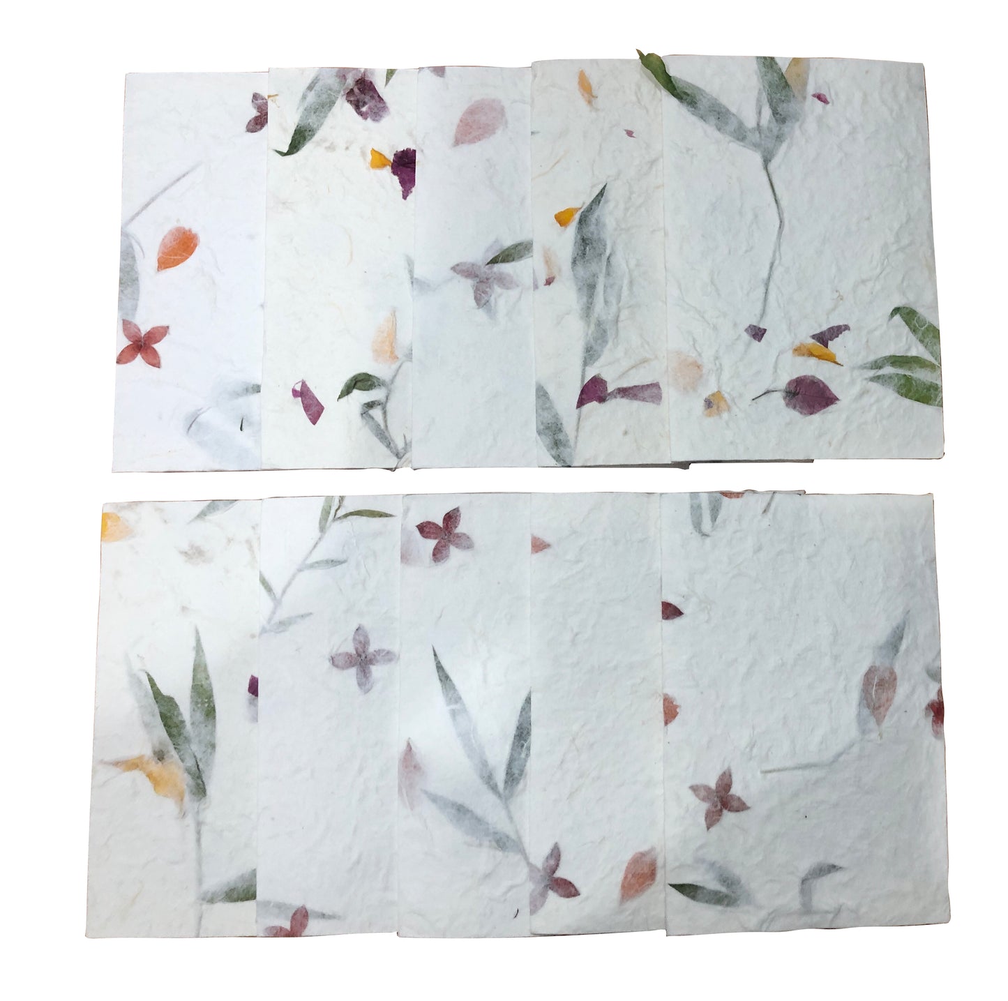 10 Envelope Per Pack Mulberry Paper Pressed Flower Inclusion Paper Handmade Envelope 10 x 16.5 CM - SIZE 3.94 x 6.49 INCH