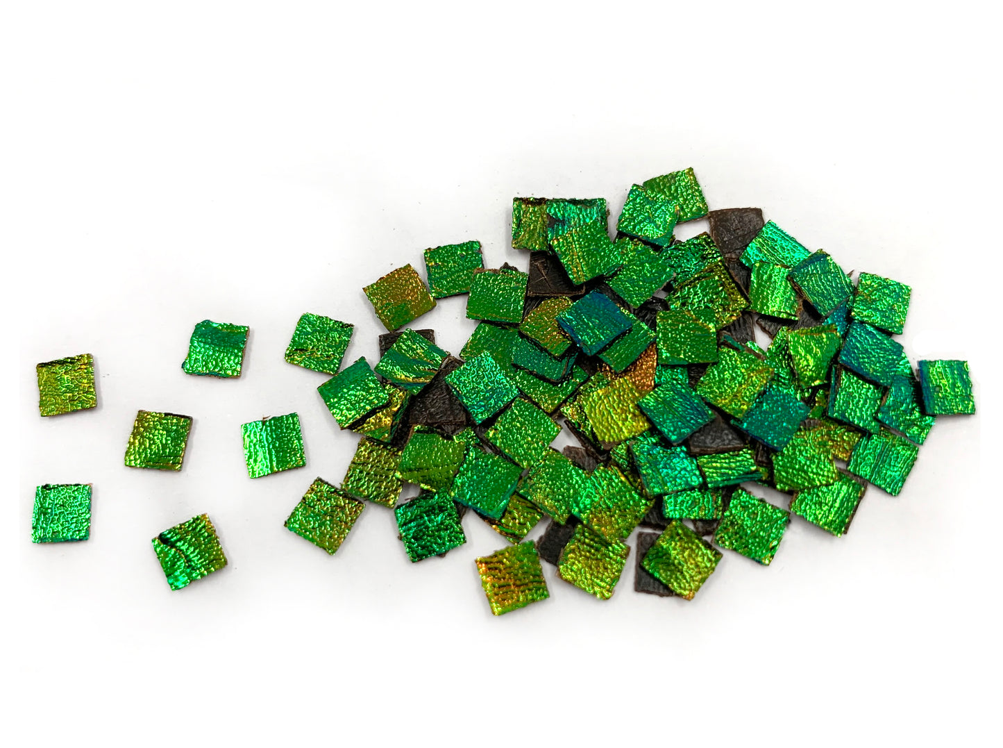Jewel Beetle Wings UNDRILLED NO-HOLE 100 Pcs Natural Wings - Square 8 x 8 MM