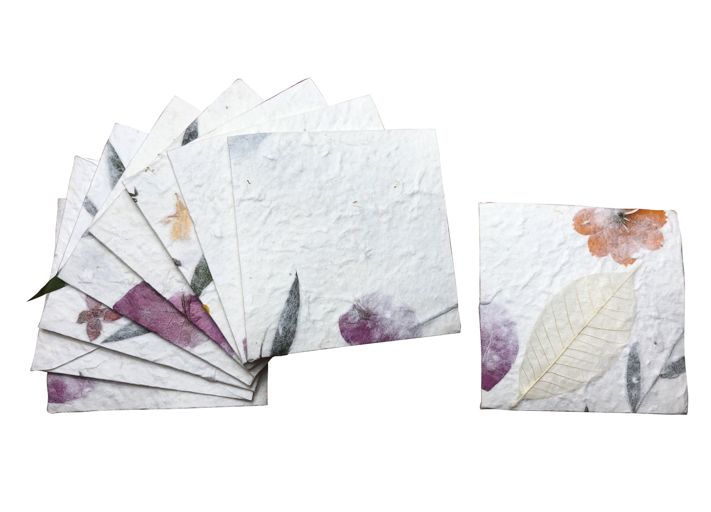 10 Envelope Per Pack Mulberry Paper Pressed Flower Inclusion Paper Handmade Envelope 10 x 10 CM - SIZE 3.94 INCH